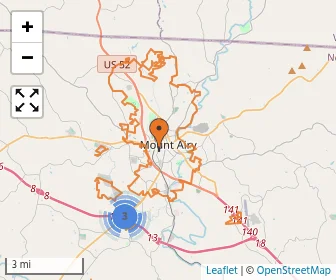 Area schools map